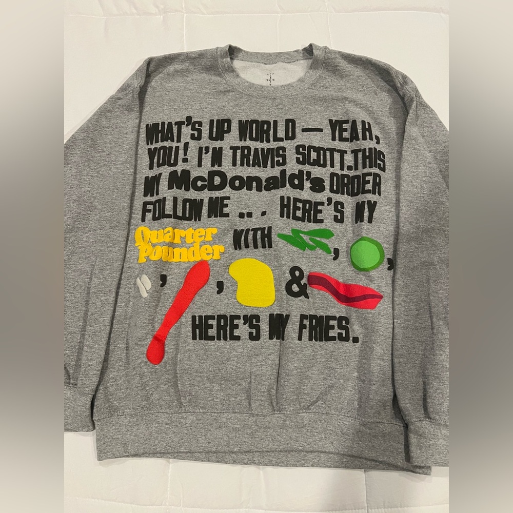 Travis Scott X CPFM X McDonalds Sweatshirt